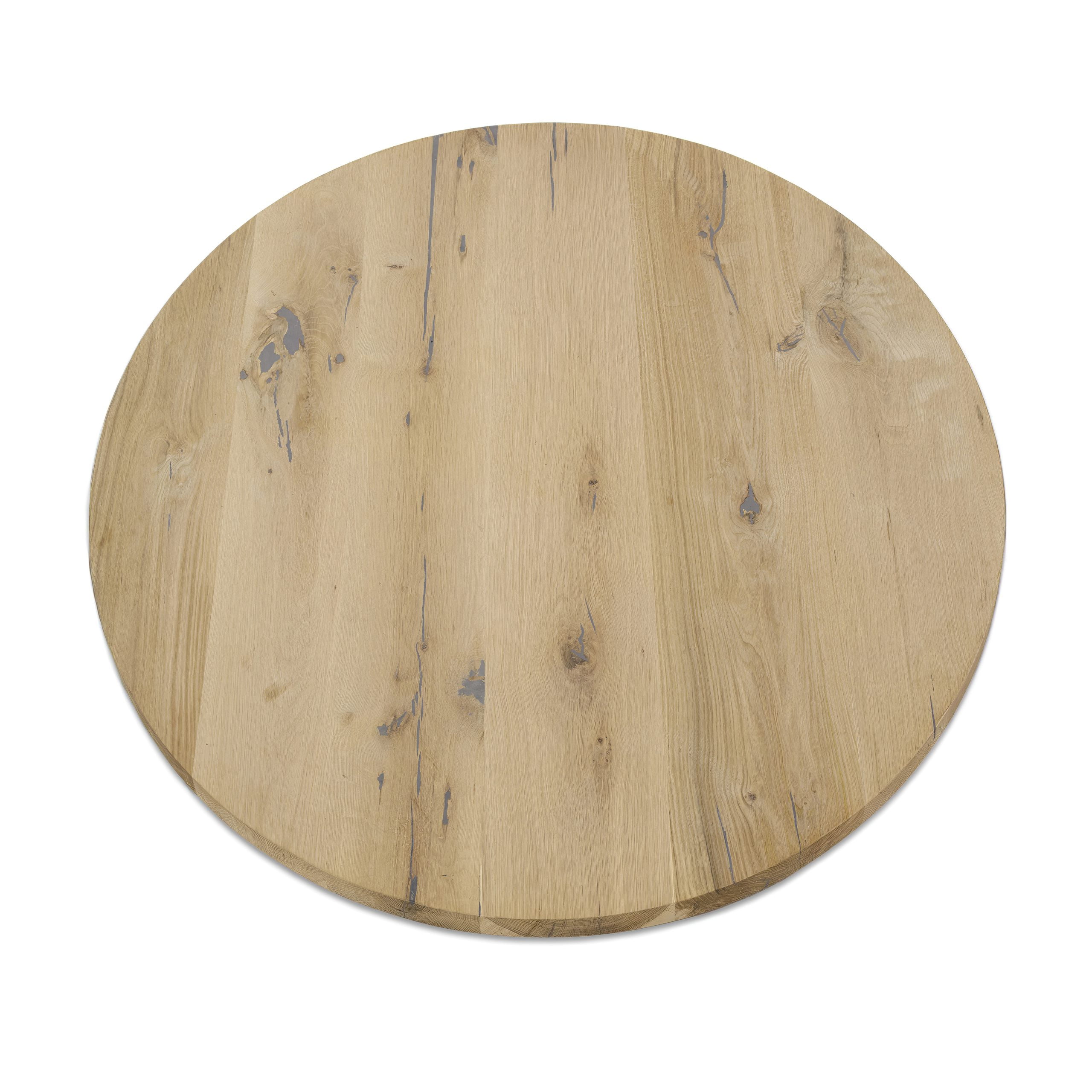 Keel Danser fax Rond tafelblad: topkwaliteit eikenhout – De Vloerenfabriek